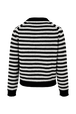 Pullover Big Poor Boy rayé femme Raye noir/blanc vue de dos