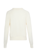 Women Rhinestone Print Sweater White back view