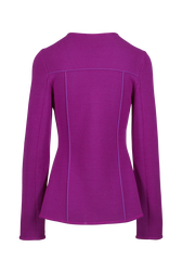 Women Milano Knitted Jacket Fuchsia back view