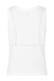 T-shirt débardeur trompe l'oeil Blanc vue de dos