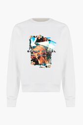 Sweatshirt crop photos sonia rykiel Blanc vue de face