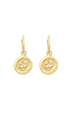 Boucles d'oreilles Golden Medals Clover Gold vue de face