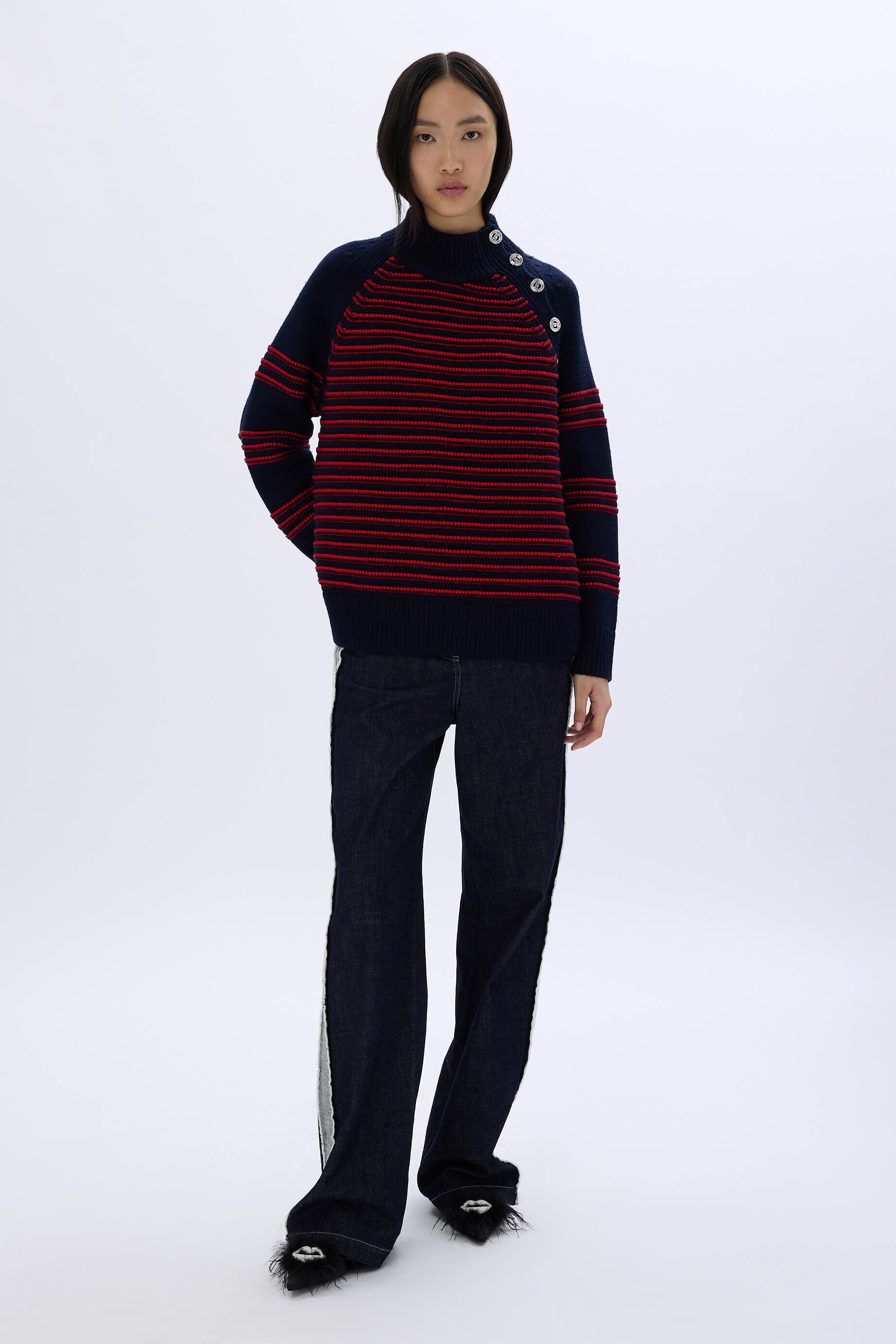 美品　SONIA RYKIEL リアルファーブルゾン　パーカー　ブラック　M UNISEXリバーシブルファーパーカー – BUNNY APARTMENT