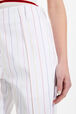 Women Cotton Canvas Straight-Leg Trousers White details view 2
