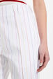 Women Cotton Canvas Straight-Leg Trousers White details view 2