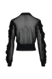Blouse col lavalière à manches longues Noir vue de dos