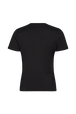 Women T-shirt with Rhinestone Motif Black back view