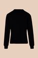 Sweat motif bouche femme Noir vue de dos