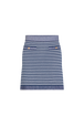 Mini striped sailor skirt in blended cotton Striped white/blue front view