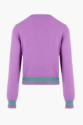 Pull en laine manches longues Parme vue de dos
