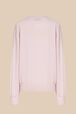 Pull motif strass femme Baby rose vue de dos