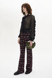Check Jersey Trousers Claret details view 1