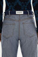 Flared Reverse Jeans Raw details view 3