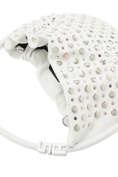 Medium Domino bag in leather and studs White details view 2