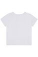 T-shirt fille jersey Blanc vue de dos