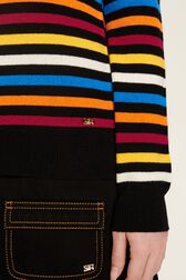Pull iconique rayé multicolore femme Multico raye iconique vue de détail 8