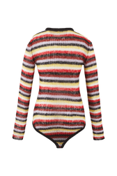Body molletonné rayé femme Multico crea vue de dos