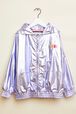 Blouson à capuche fille Lilas vue de face