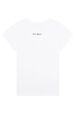 T-shirt fille jersey Blanc vue de dos