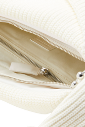 Sac caméra Demi-Pull medium en maille Creme vue de détail 2
