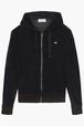 Women Velvet Hoodie Black front view