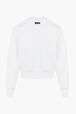 Crop Heart Sweatshirt White back view