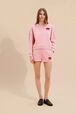 Sweat motif bouche femme Rose vue de détail 1