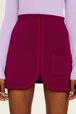 Mini jupe maille milano femme Fuchsia vue de détail 3