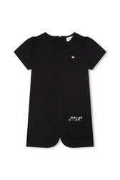 Milano Girl Short Sleeves Dress Black front view