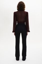 Pantalon taille haute Noir vue portée de dos