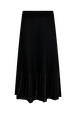 Rhinestone skirt Black front view