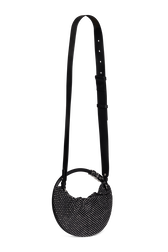 Sac Domino mini en filet strassé Noir vue de dos