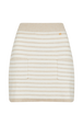 Women Striped Mini Skirt Striped ecru/beige front view
