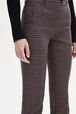 Pantalon coupe cigarette à carreaux prince de galles Carreaux navy/brown vue de détail 3