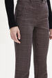 Prince of Wales Check Cigarette Trousers Check Check navy/brown details view 3