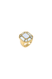 Ring Prism mirror Gold front view