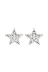 Earrings Starlight Rhodium front view