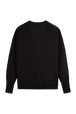Cardigan in merino wool and silk Black back view