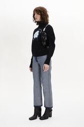 Long-Sleeved Turtleneck Jumper Black details view 1