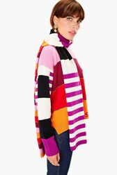 Multicolor Scarf Multico back worn view