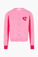 Cardigan cœur SR Rose vue de face