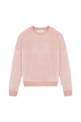 Sweatshirt velours rykiel Rose vue de face