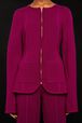 Women Milano Knitted Jacket Fuchsia details view 3