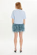Short-sleeved jumper Sky back worn view