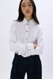 Chemise crop en popeline Blanc vue de détail 1