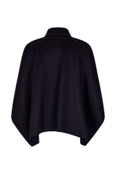 Reversable cape Navy back view