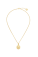Golden Medals Heart necklace Gold front view