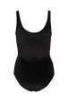 Velvet bodysuit Black back view