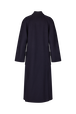 Manteau oversize en double face Navy vue de dos