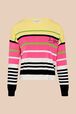 Pull logo Sonia Rykiel colorblock femme Multico vue de face